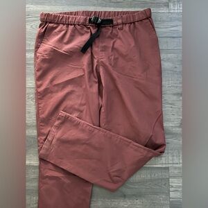 HERSCHEL mens size large burgundy 60/40 causal pants